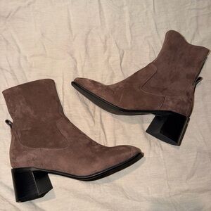 Jeffrey Campbell Suede Brown Heeled Boots